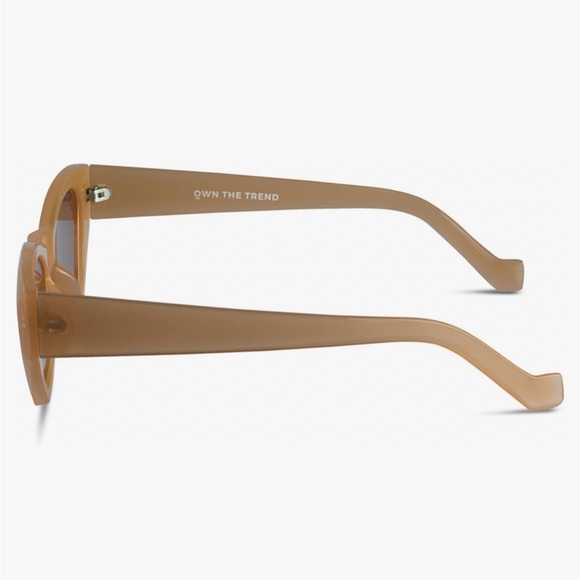 Own The Trend Cat Eye Sunglasses, Beige - Picture 2 of 5